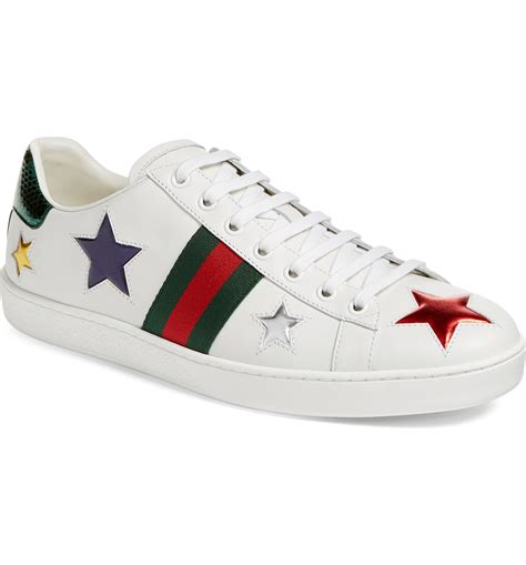 gucci ace metallic star sneakers|Gucci sneakers nordstrom.